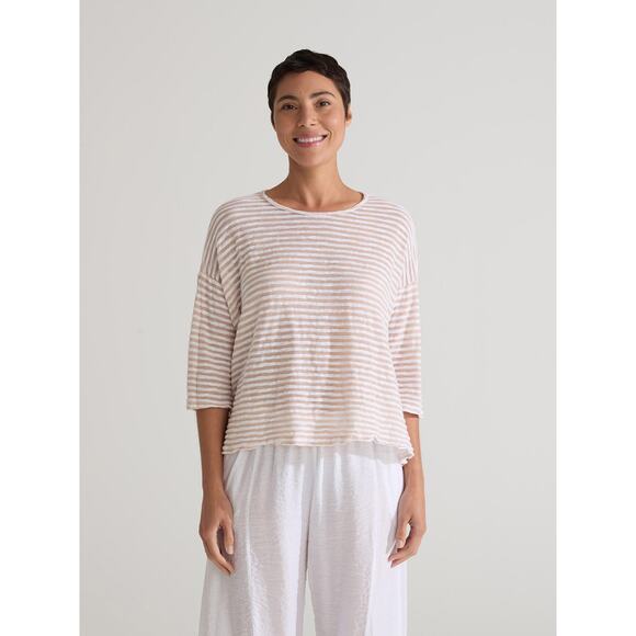 CUT LOOSE - Vintage Stripe Drop Shoulder Tee - 0716112 - Picture 1 of 4